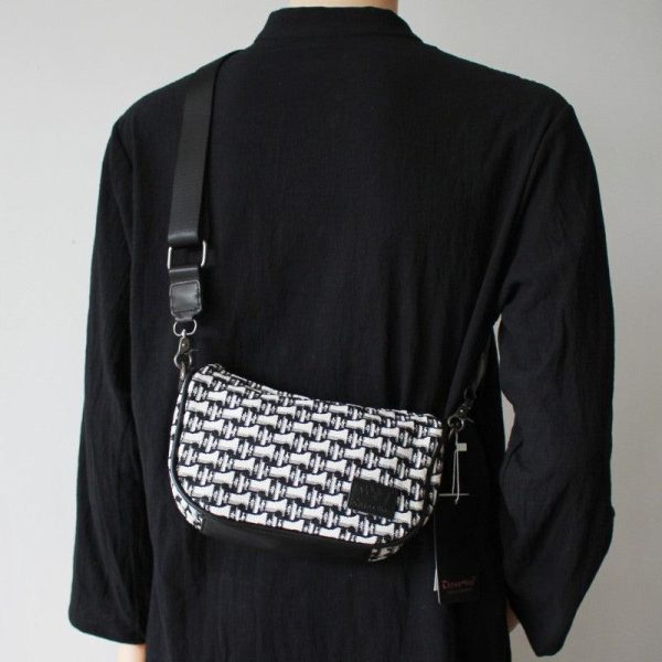 Plaid Canvas Crossbody Bag Online Hot Sale - Image 3