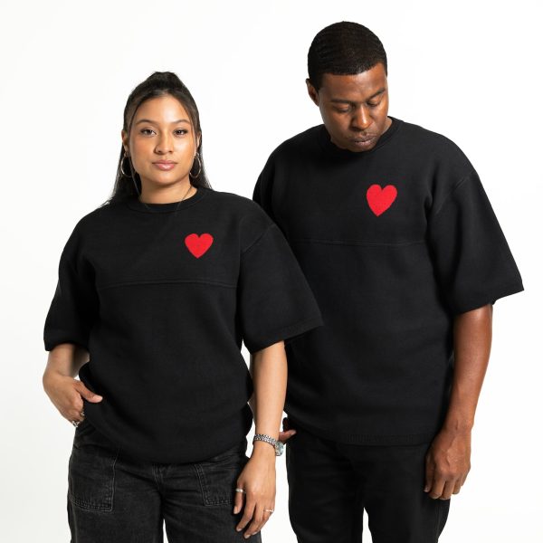 By His MRCY Heavy Knit Tee-Black Fashion - Image 5