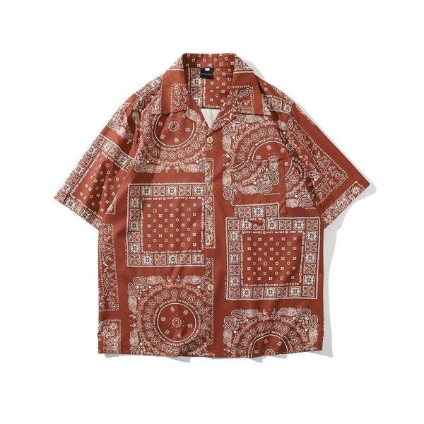Pattern Printed Chiffon Shirt Cheap - Image 2