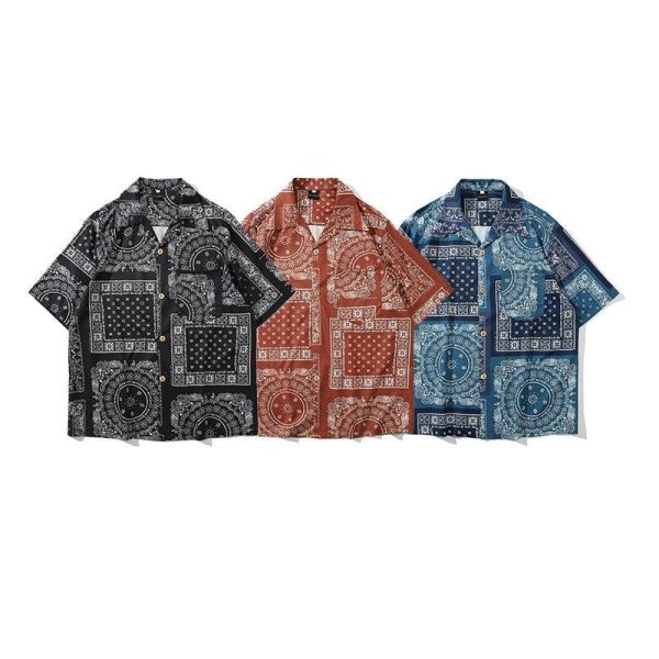 Pattern Printed Chiffon Shirt Cheap - Image 4