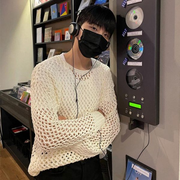 Loose-fit Mesh-knit T-shirt For Cheap - Image 2