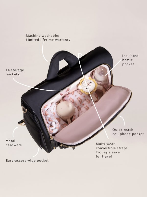 Satchel Diaper Bag - Black Cheap - Image 2