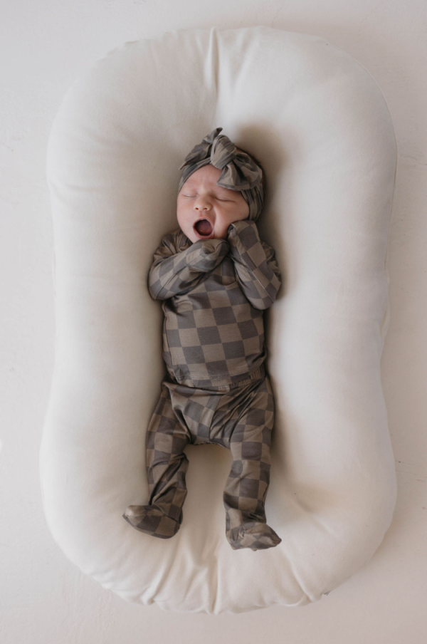 Faded Brown Checkerboard | Sleepy Time Set Online Sale