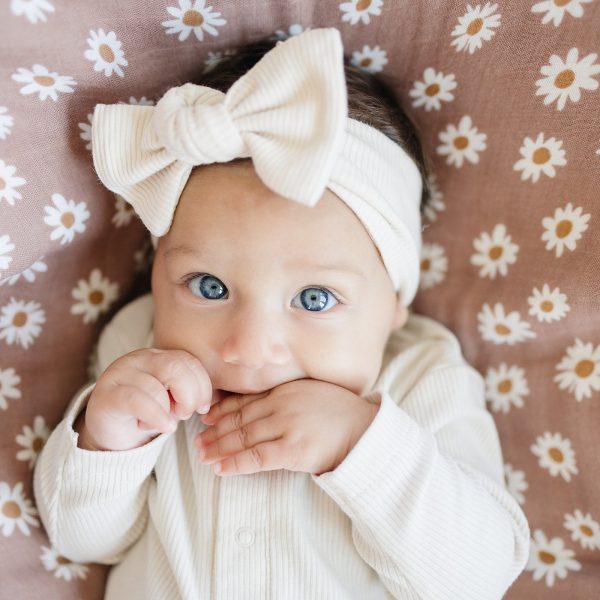 Vanilla Organic Cotton Ribbed Head Wrap Online Sale - Image 2