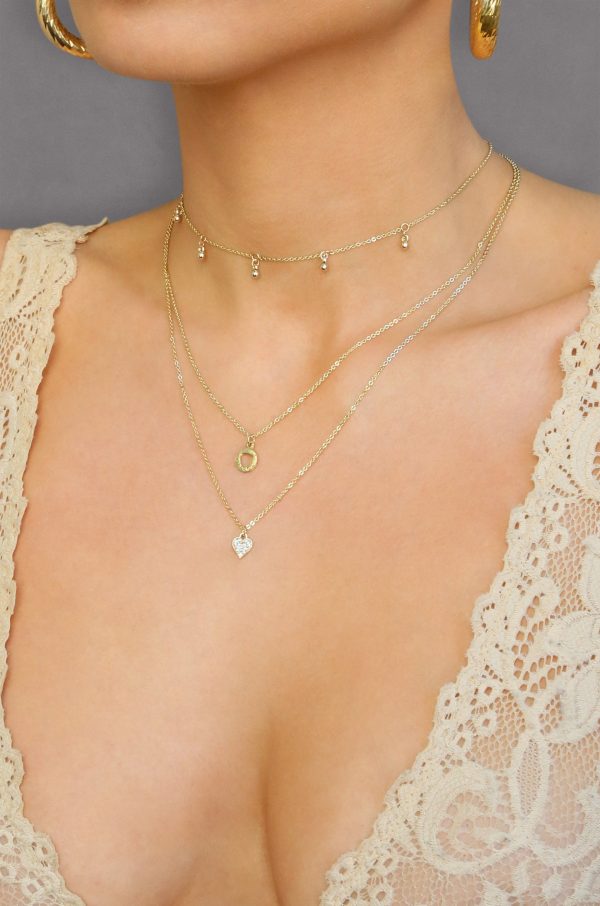 Love Struck 18kt Gold Plated Layered Necklace Hot on Sale - Image 2
