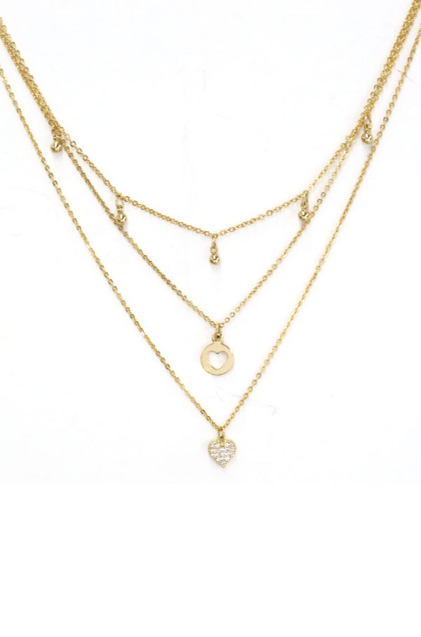 Love Struck 18kt Gold Plated Layered Necklace Hot on Sale - Image 3
