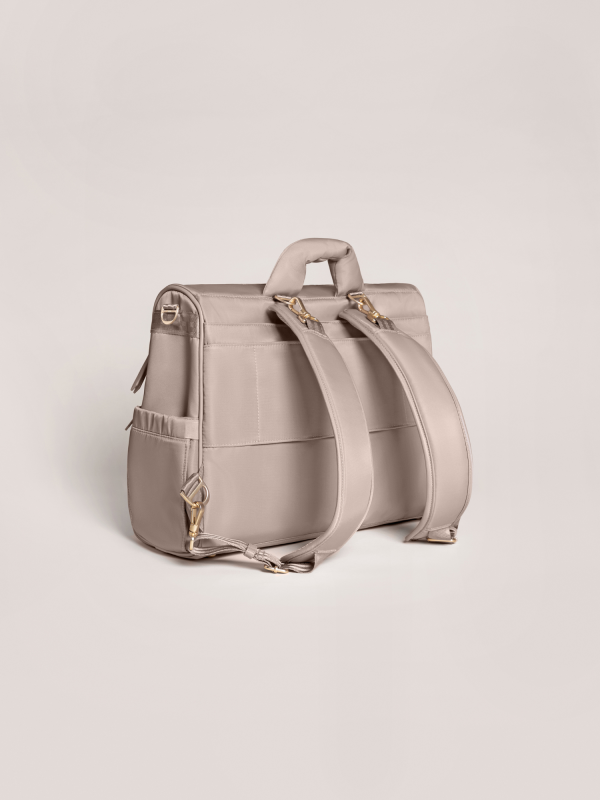 Satchel Diaper Bag - Taupe For Sale - Image 4