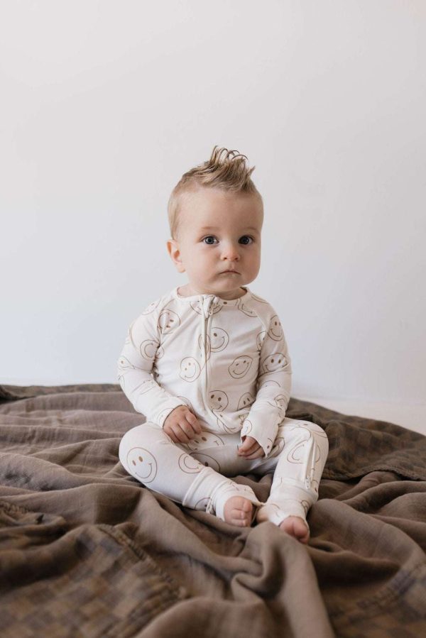 Just Smile | Bamboo Zip Pajamas For Sale