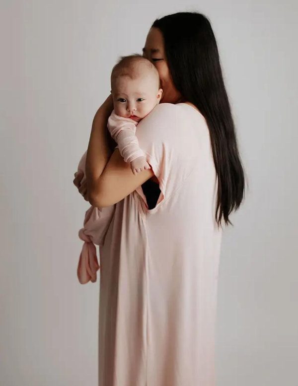 Heavenly Pink Knotted Gown & Bow Set Supply - Image 5
