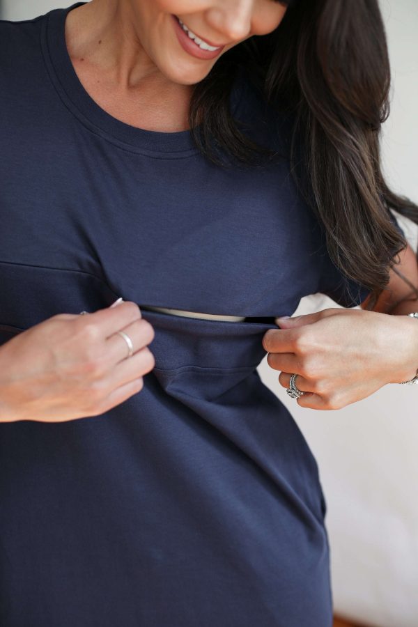 Breastfeeding T-Shirt Dress Fashion - Image 3