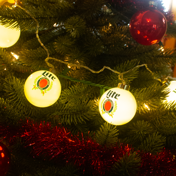 MILLER LITE GLOBE HOLIDAY STRING LIGHTS on Sale - Image 2